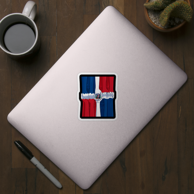 Dominican Republic Hands Dominicano Pride DR Flag by Noseking